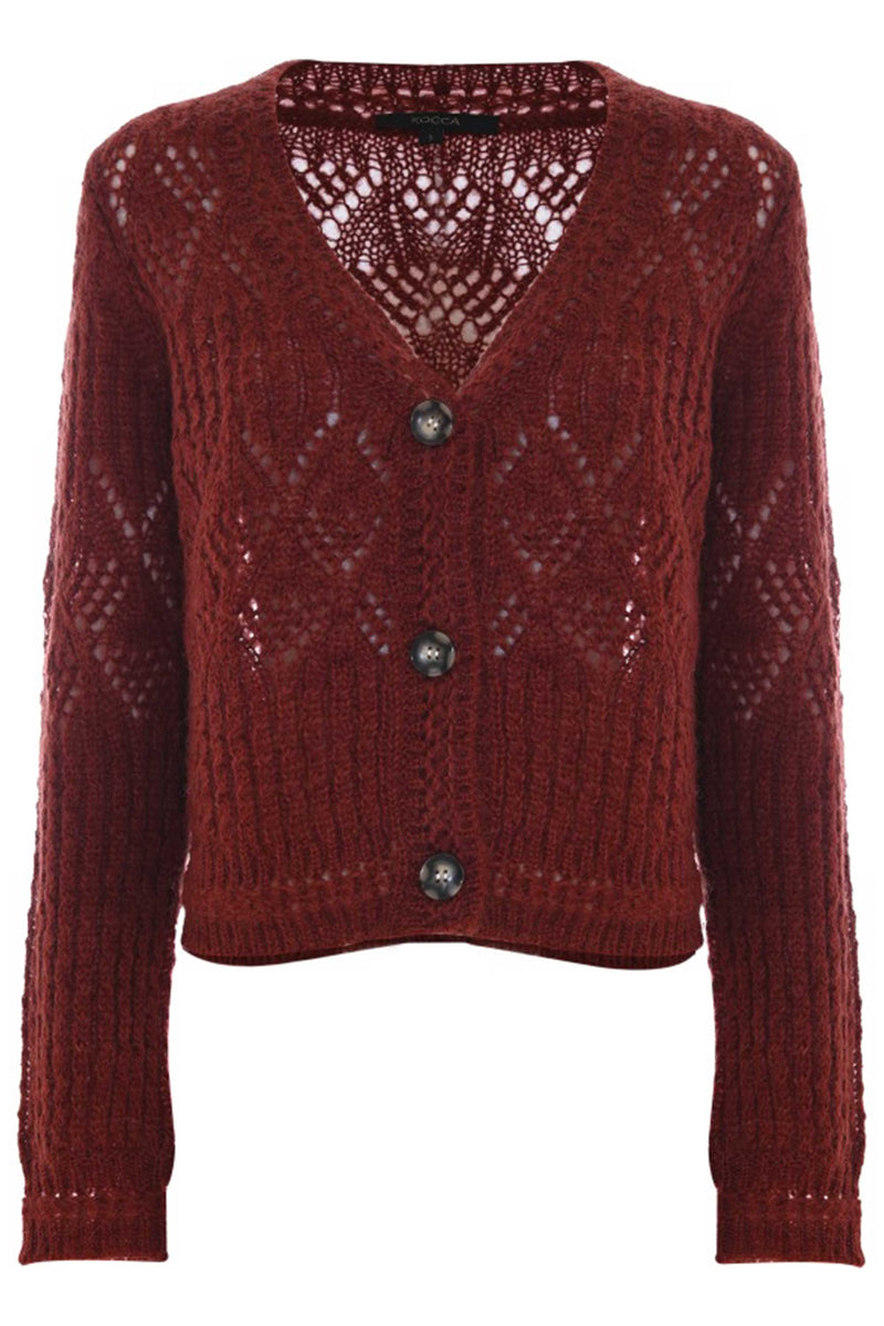 Cardigan en maille ajourée - Pull QUINTA