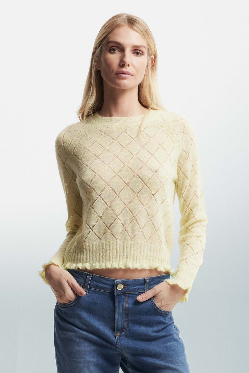 Diamond jumper in an openwork knit - Sweater VITUS