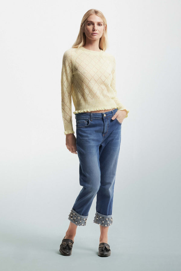 Diamond jumper in an openwork knit - Sweater VITUS