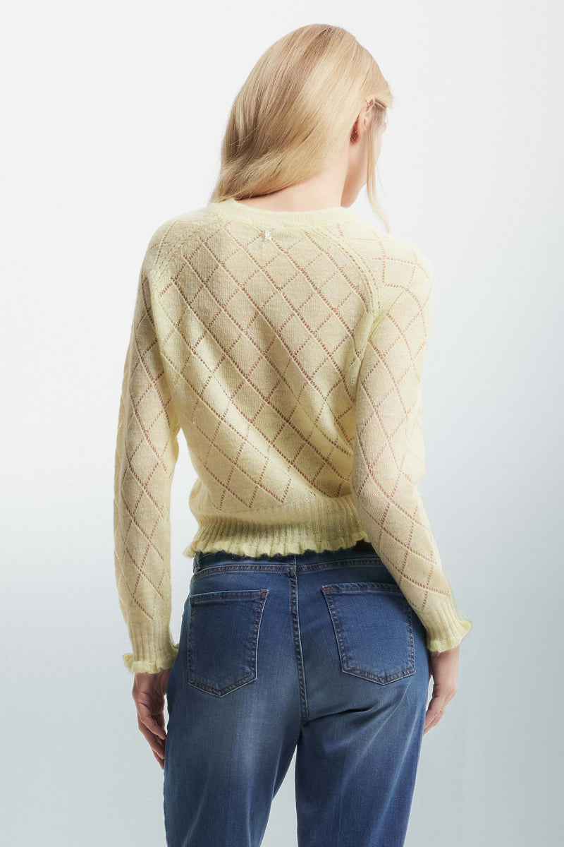 Diamond jumper in an openwork knit - Sweater VITUS