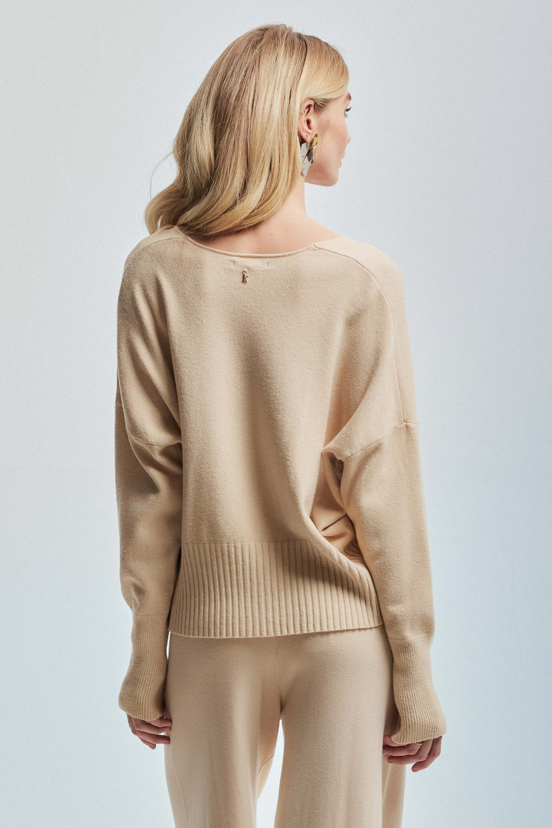 Jumper with subtle draping at the hem - Sweater DANIZA