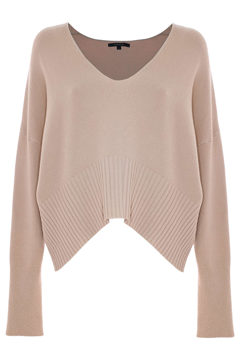 Jumper with subtle draping at the hem - Sweater DANIZA