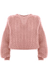 Cropped jumper with openwork details - Sweater DAVIA