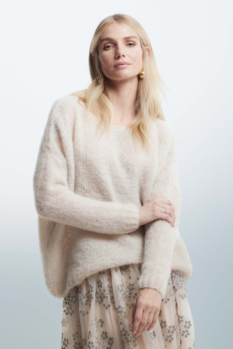 Jumper with a diamond pattern - Sweater ABELLA