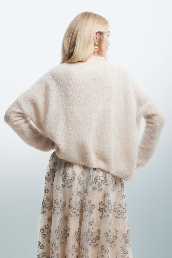 Jumper with a diamond pattern - Sweater ABELLA