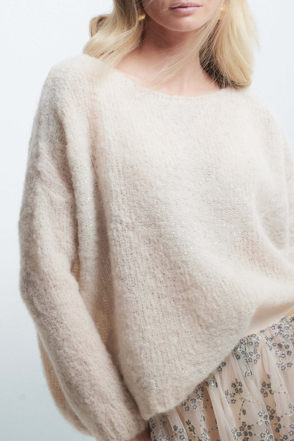 Jumper with a diamond pattern - Sweater ABELLA