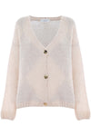 Cardigan with a delicate diamond pattern - Sweater ABELUS