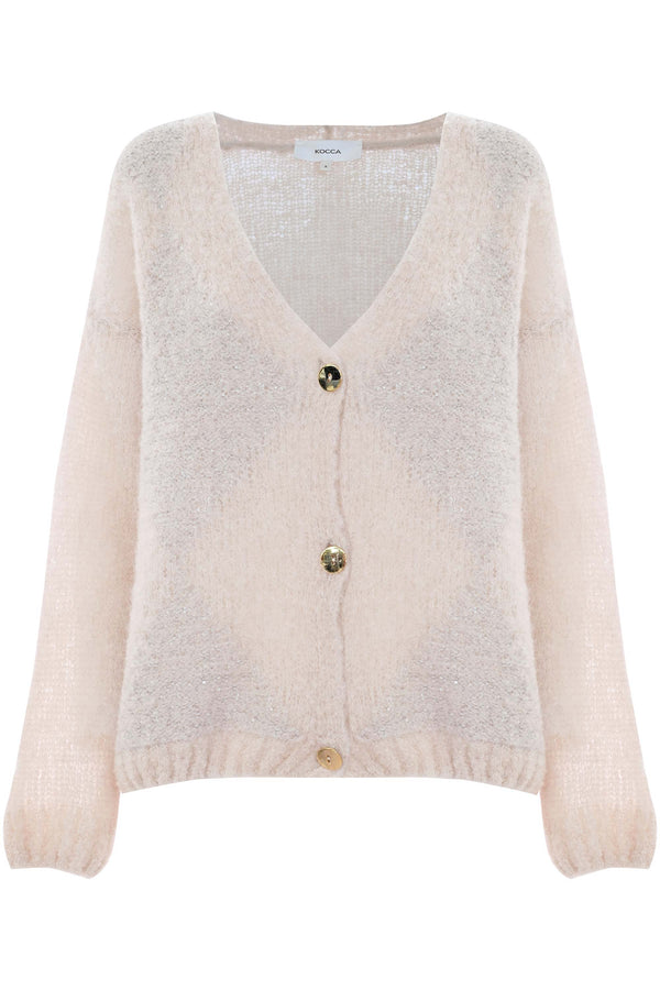 Cardigan with a delicate diamond pattern - Sweater ABELUS