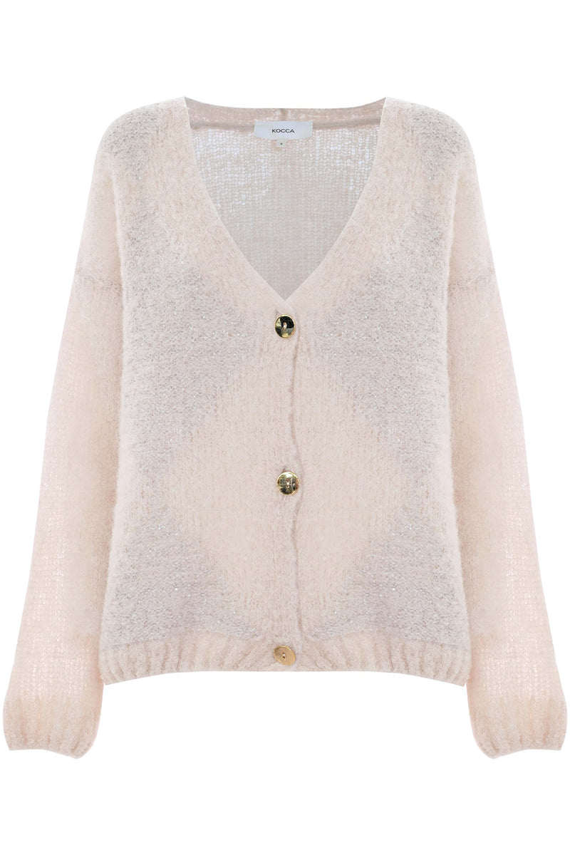 Cardigan with a delicate diamond pattern - Sweater ABELUS