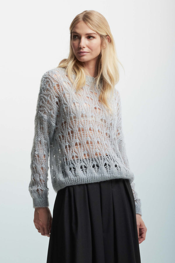 Soft jumper with openwork details - Sweater ANTIPA