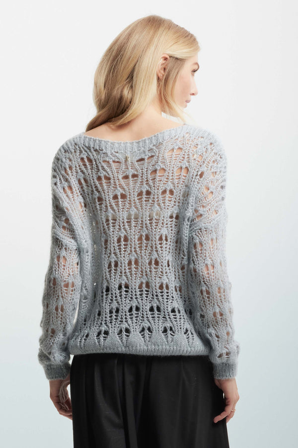 Soft jumper with openwork details - Sweater ANTIPA