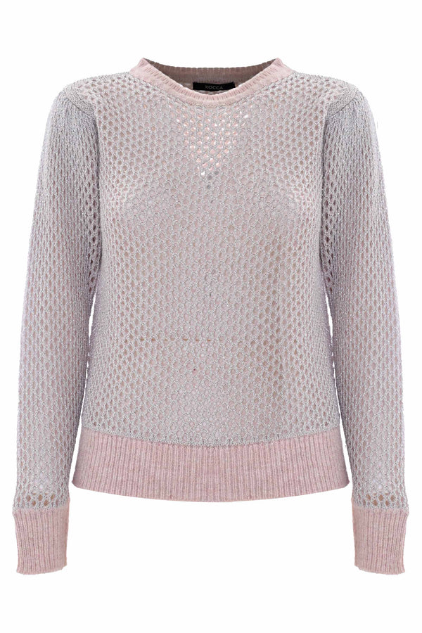 Openwork jumper with a layered effect - Sweater BELANY