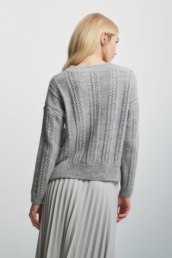 Patterned jumper with openwork details - Sweater KARLOTTA