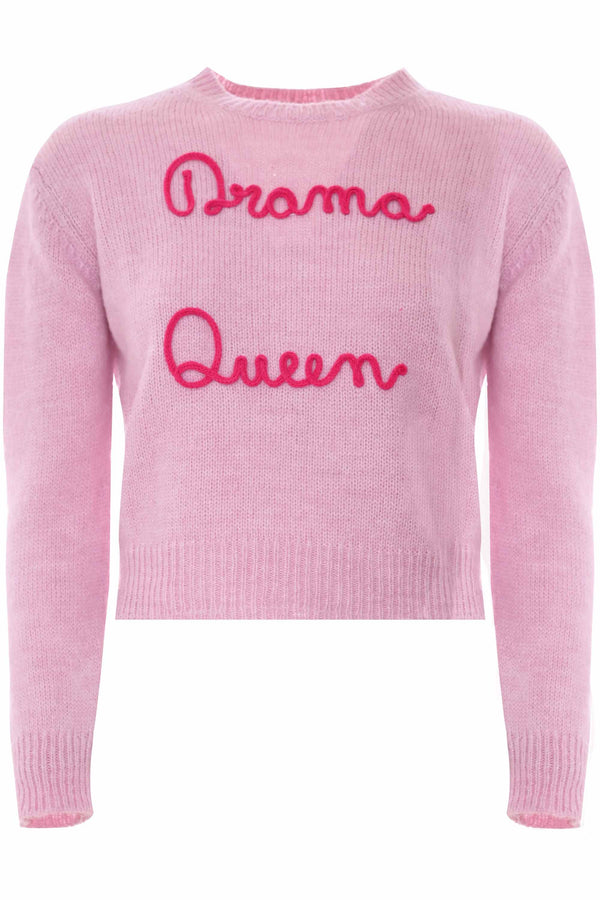 T-shirt with embroidered lettering on the front - Sweater SUELITA