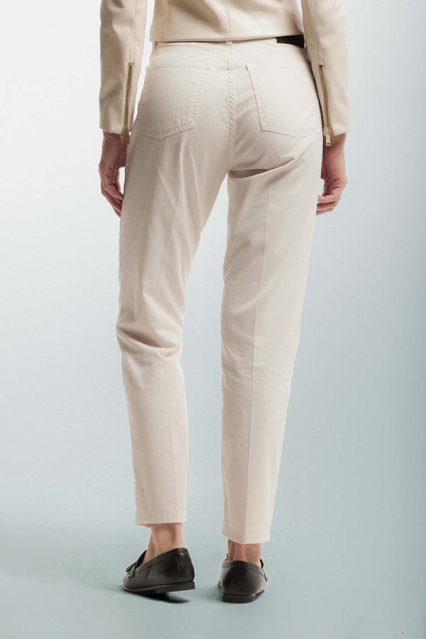 Straight leg casual trousers with turn-ups - Trousers Color GRANT