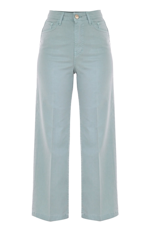 High-waisted trousers in a wide leg cut - Trousers Color NIRIANNA