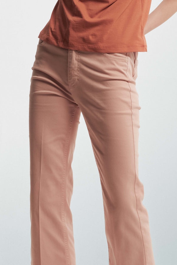 Cropped trousers in a flared cut - Trousers Color DALEVI