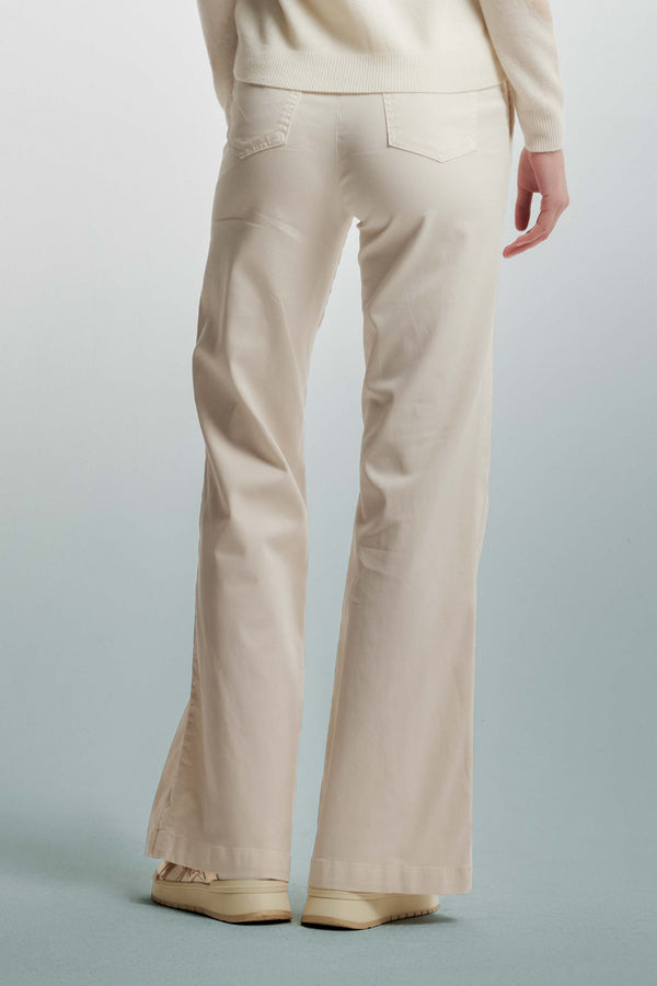 Flares with decorative buttons on the sides - Trousers Color SAPHIRA