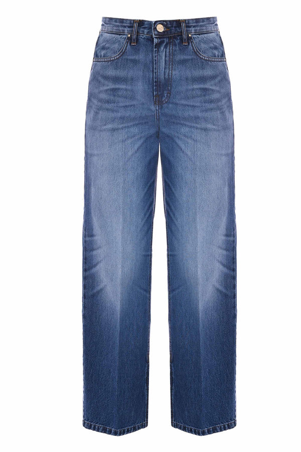 Wide jeans with slits inside the hems - Jeans BELILDE