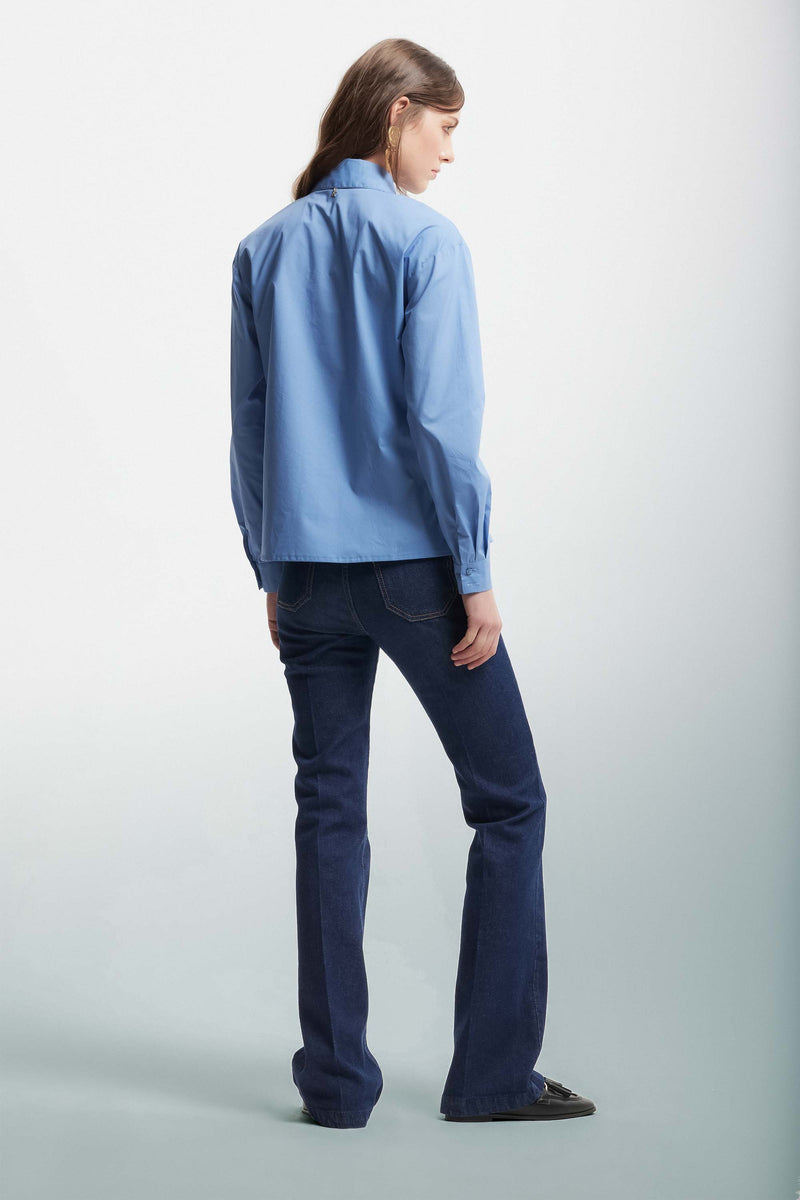 Jeans straight aderenti in denim - Pantalone Denim ESTIA