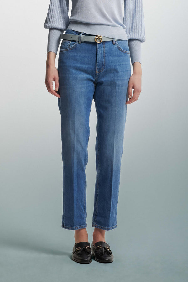 Mom jeans in stone-washed denim - Jeans GRANT