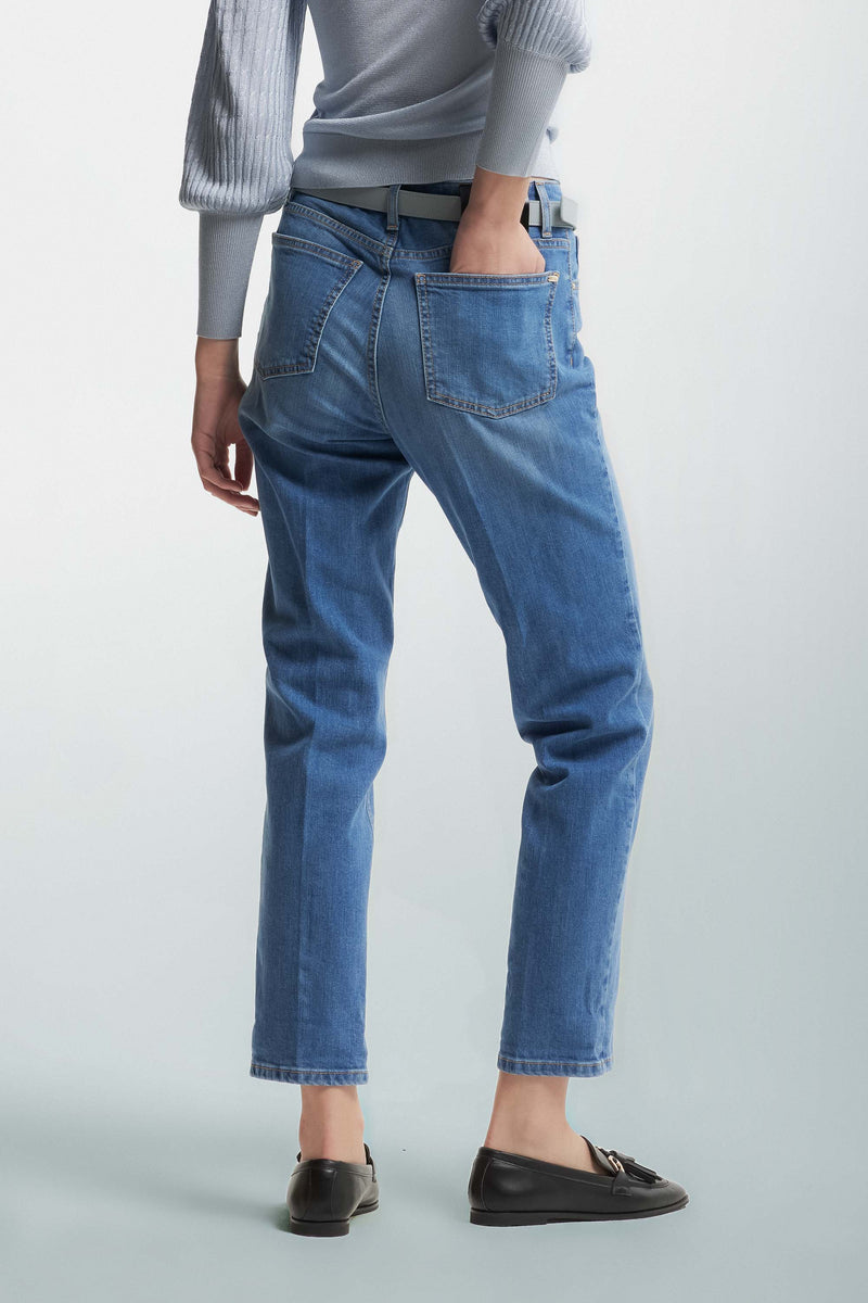 Jeans mom-fit stone washed - Pantalone Denim GRANT