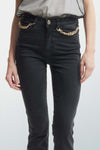 Jeans skinny con dettaglio catene - Pantalone Denim EWA