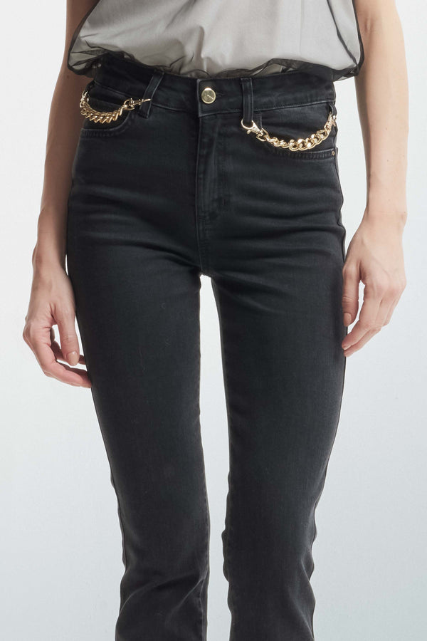 Skinny jeans with a chain - Jeans EWA