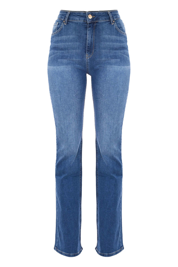 Jeans straight a vita alta - Pantalone Denim NICOLAS