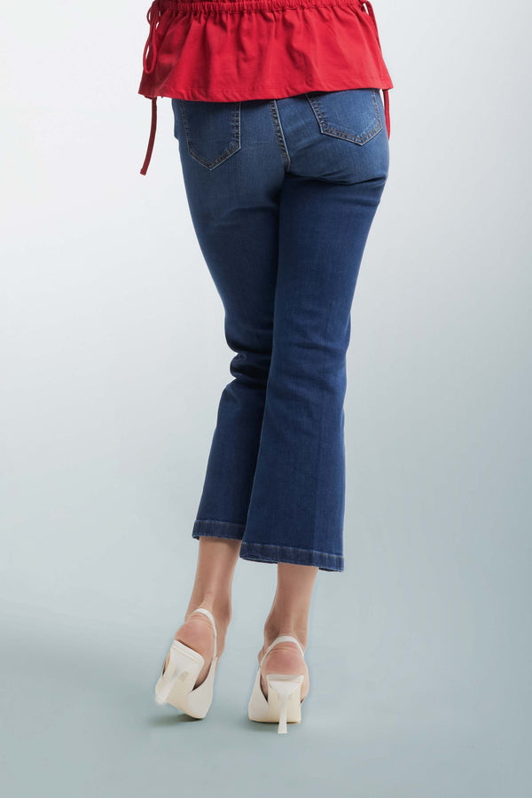 Jeans flare crop - Pantalone Denim DALEVI