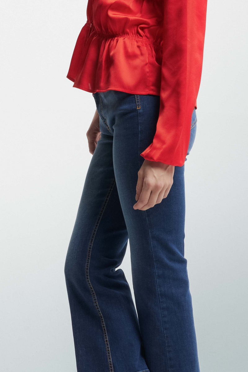 Cropped jeans in a flared cut - Jeans DALEVI