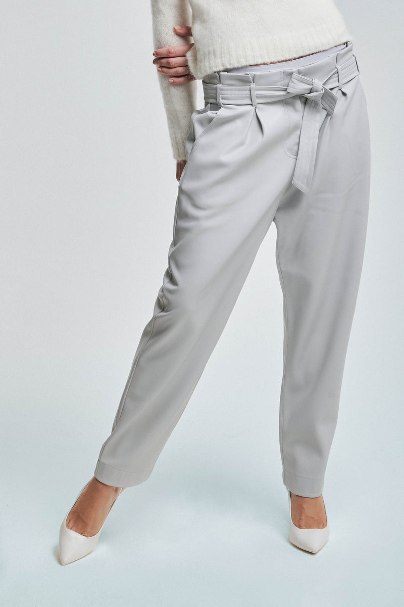 Pantaloni stile paperbag con cintura - Pantalone DAVIDE