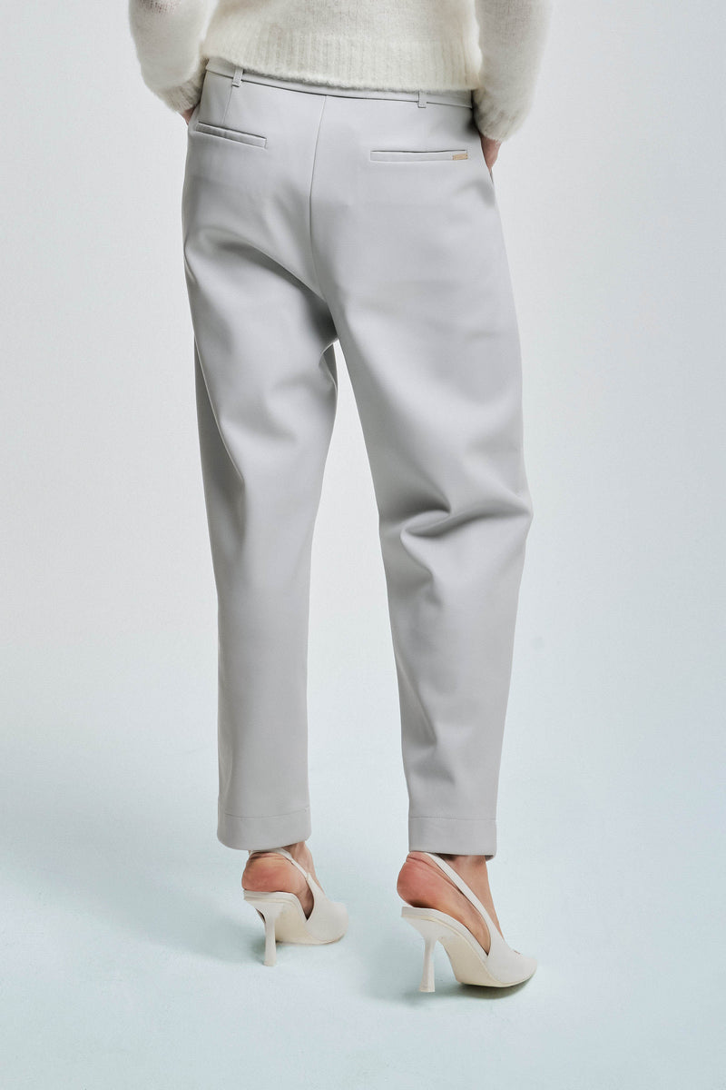 Belted trousers with a paperbag waist - Trousers DAVIDE