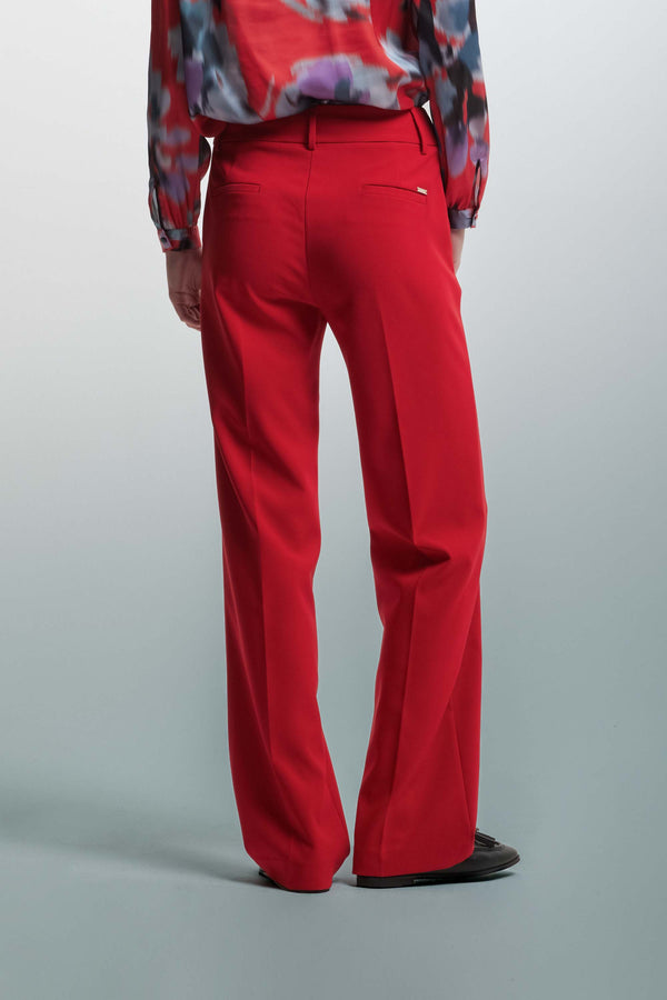 Straight leg trousers with a concealed fastening - Trousers WADYN