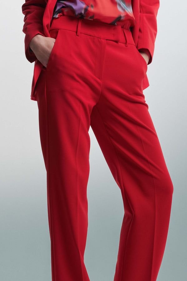 Straight leg trousers with a concealed fastening - Trousers WADYN