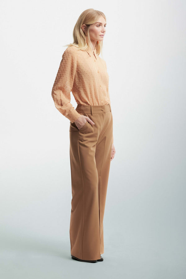 Elegant trousers with a concealed fastening - Trousers BRANDI