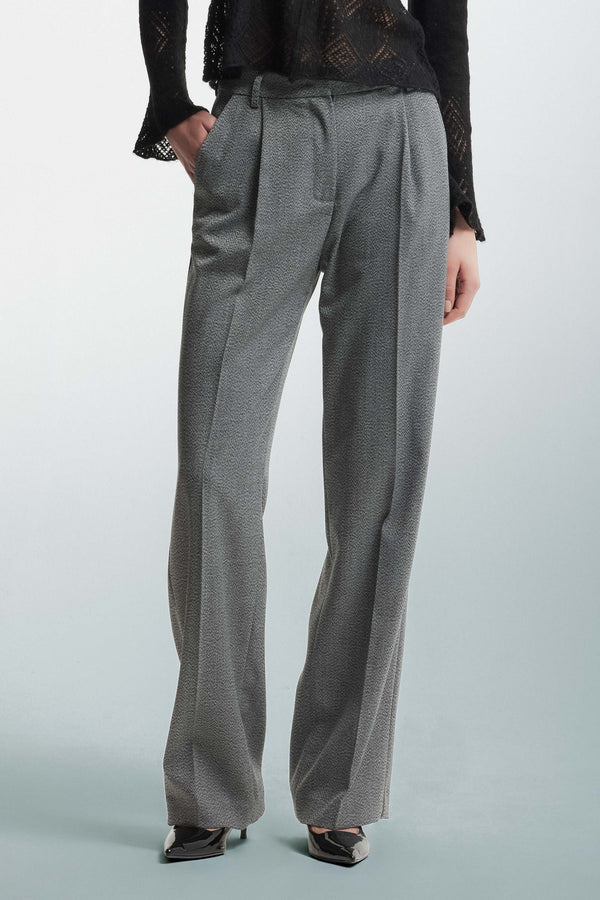 Straight leg trousers with pleats - Trousers MAYTE