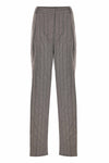 Striped trousers with micro rhinestones - Trousers TALIKA