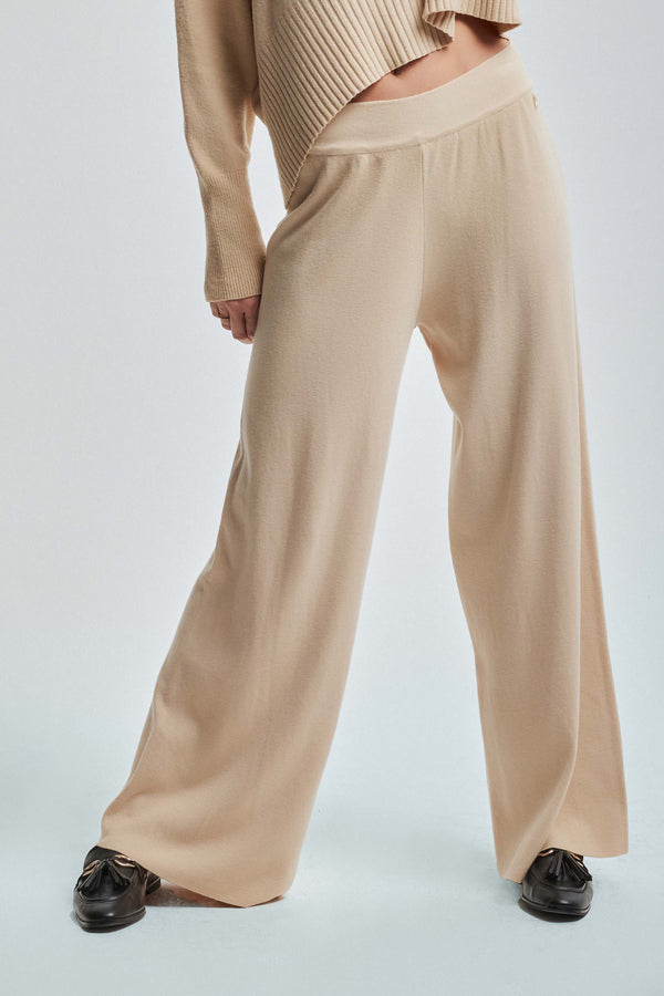 Pantalon palazzo en maille - Pantalon In Pull DAMIAN