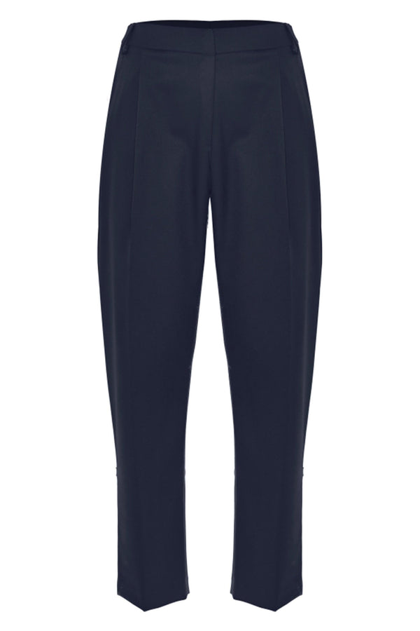 Women's plain trousers with pleats - Trousers BAETIS