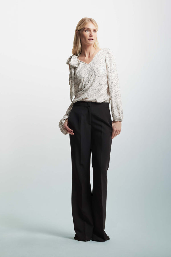 Elegant trousers in a high-waisted cut - Trousers RAFAEL