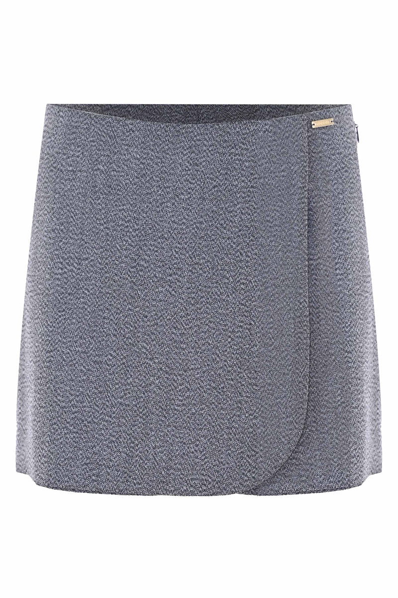 Wrap skort with a zip - Short MELINDA