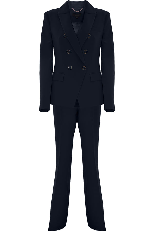 Suit with double-breasted jacket and cigarette trousers - Suit Jacket-Trousers BIJAL