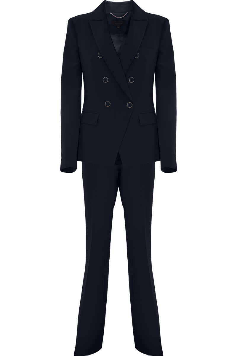 Suit with double-breasted jacket and cigarette trousers - Suit Jacket-Trousers BIJAL