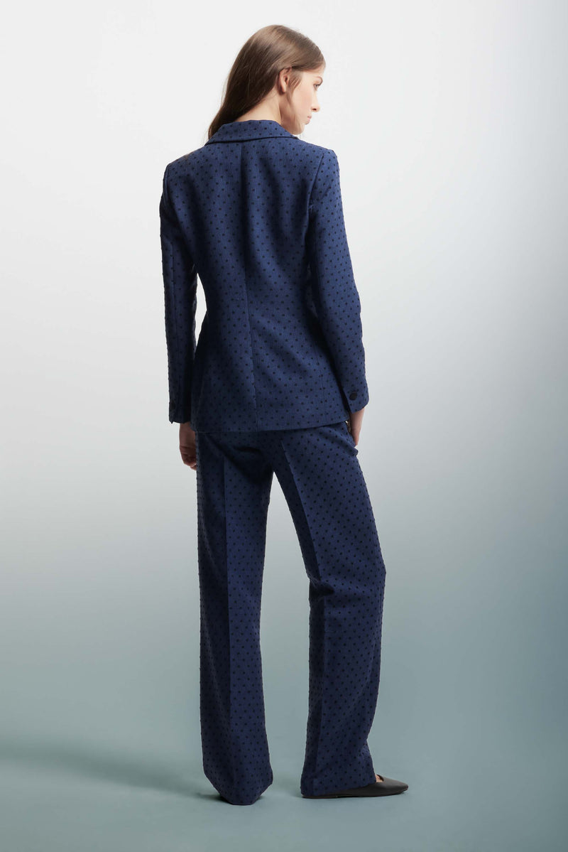 Trouser suit in polka dot fabric - Suit Jacket-Trousers NEVAEH