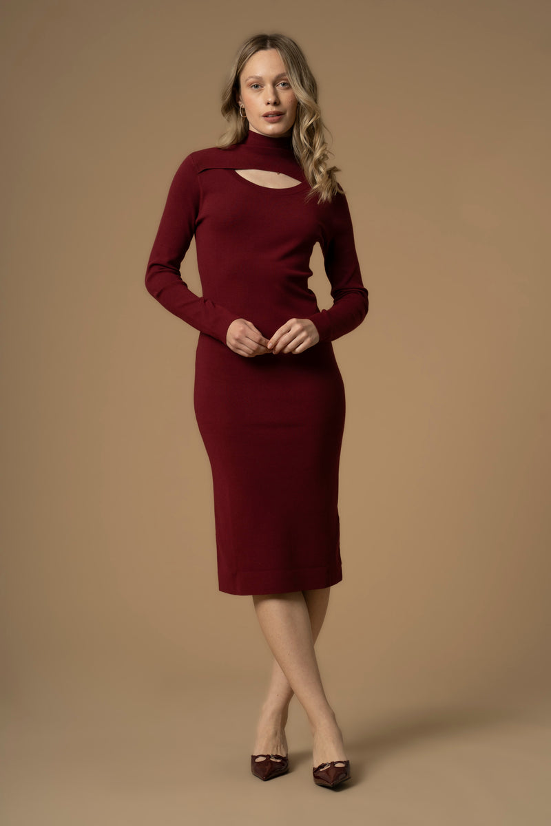 Abito in maglia effetto cut out - Abito In Maglia M/L Arezia