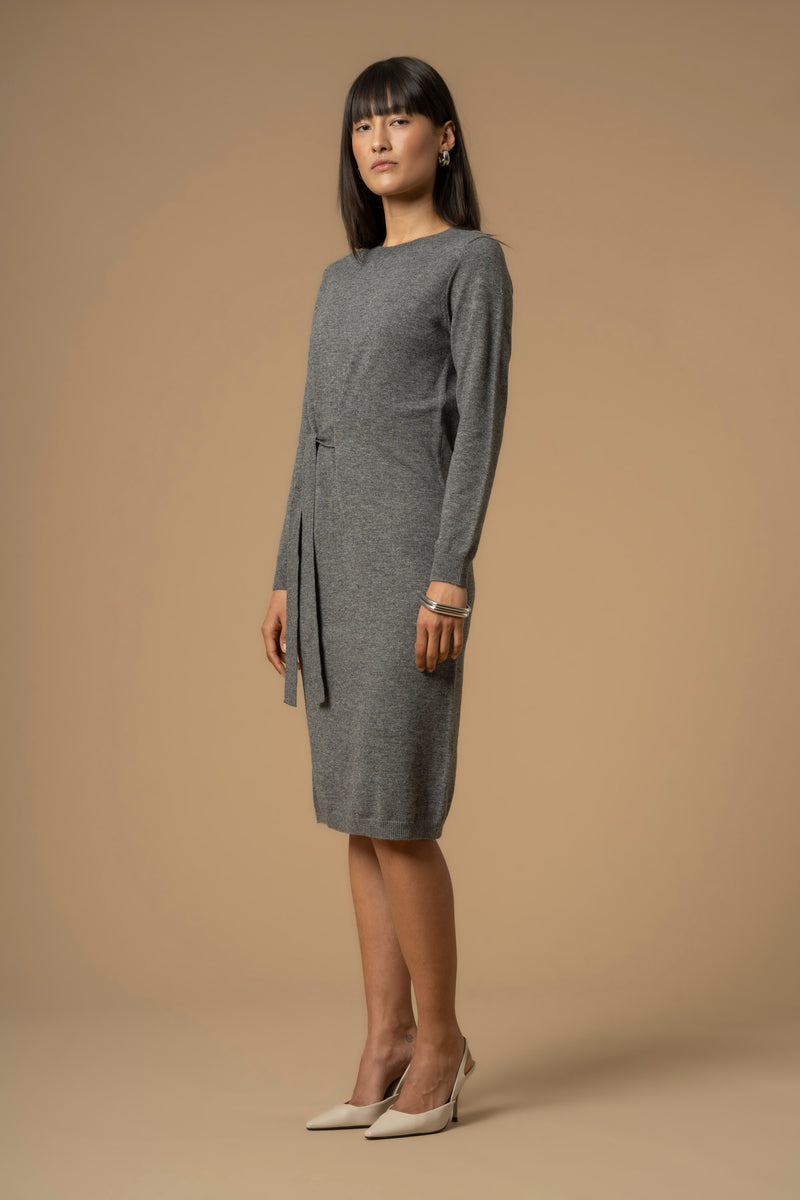 Abito in maglia con fusciacca - Abito In Maglia M/L Caritea