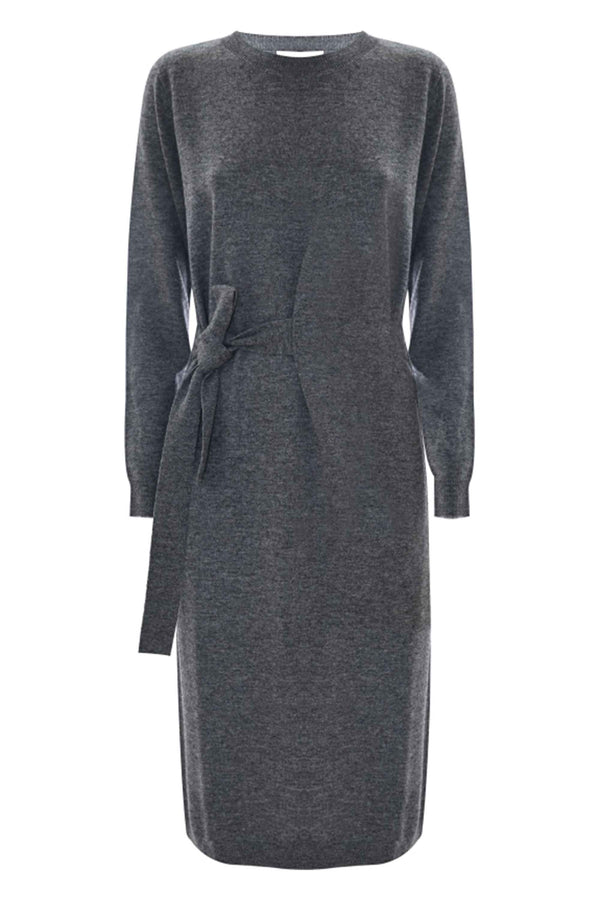 Vestido midi lazo cintura - Vestido Camiseta CARITEA