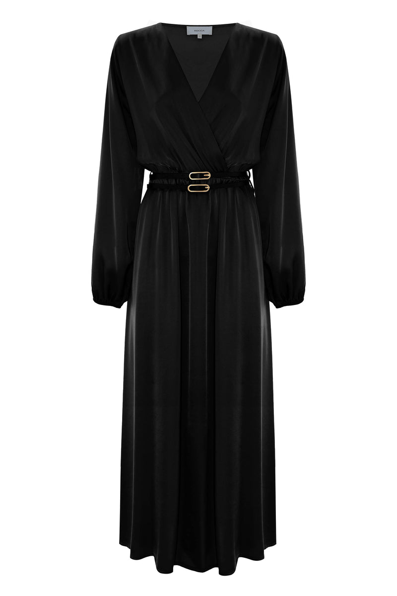 Vestido maxi con escote pico cruzado - Vestido ANDROSIA