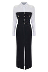Abito lungo in denim - Abito Denim Devraj